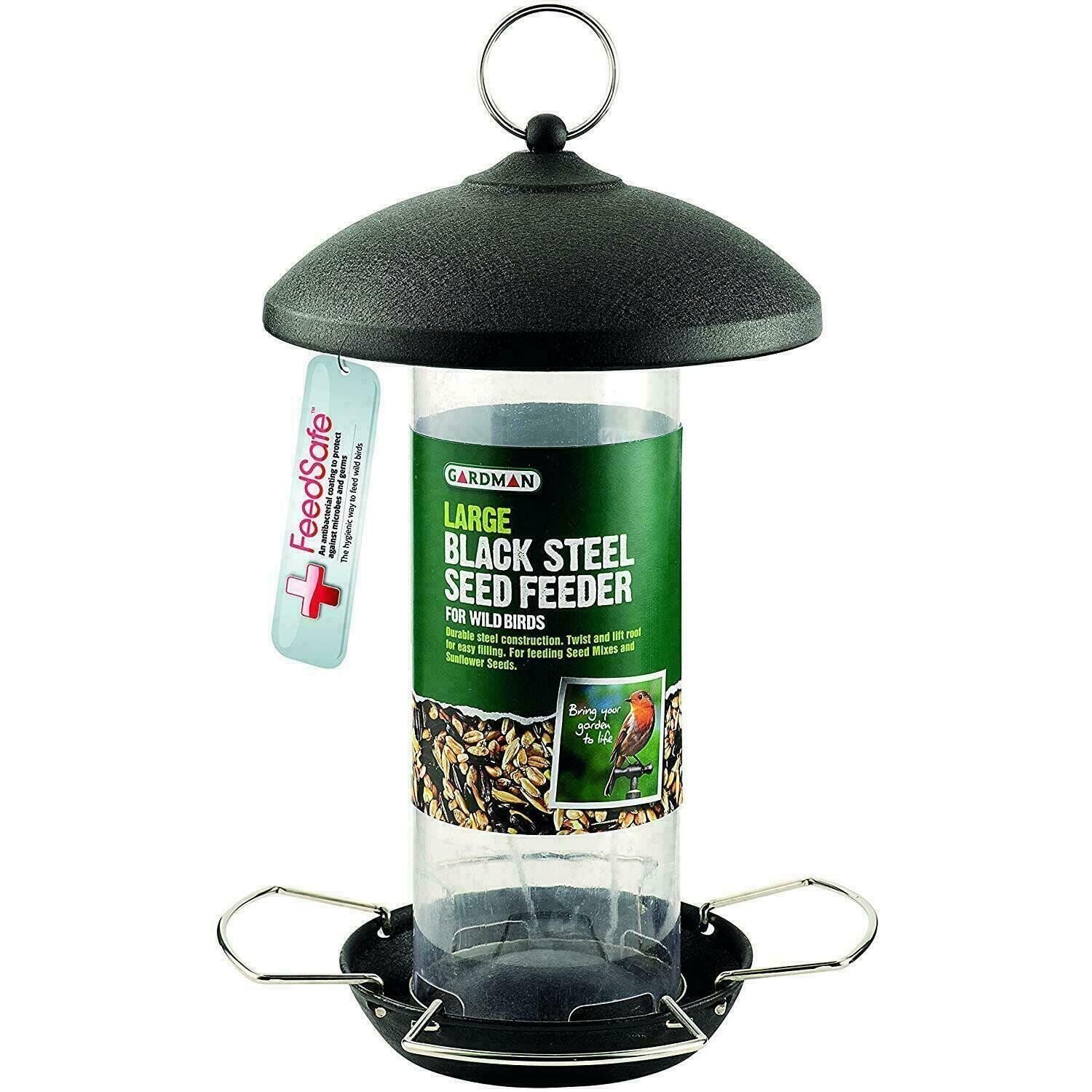 Gardman Black Steel Large Seed Feeder