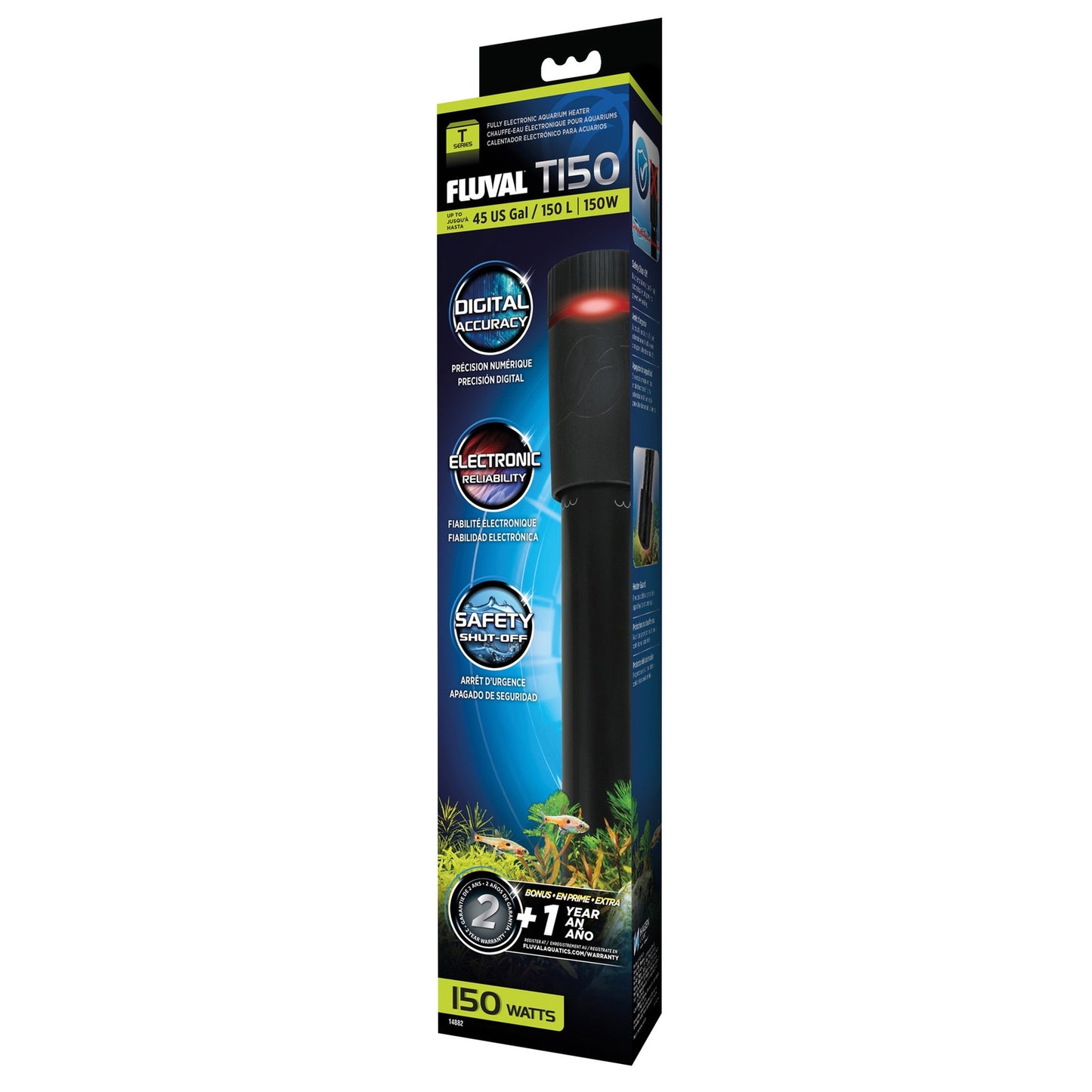 Fluval T150 Fully Electronic Aquarium Heater (150W)