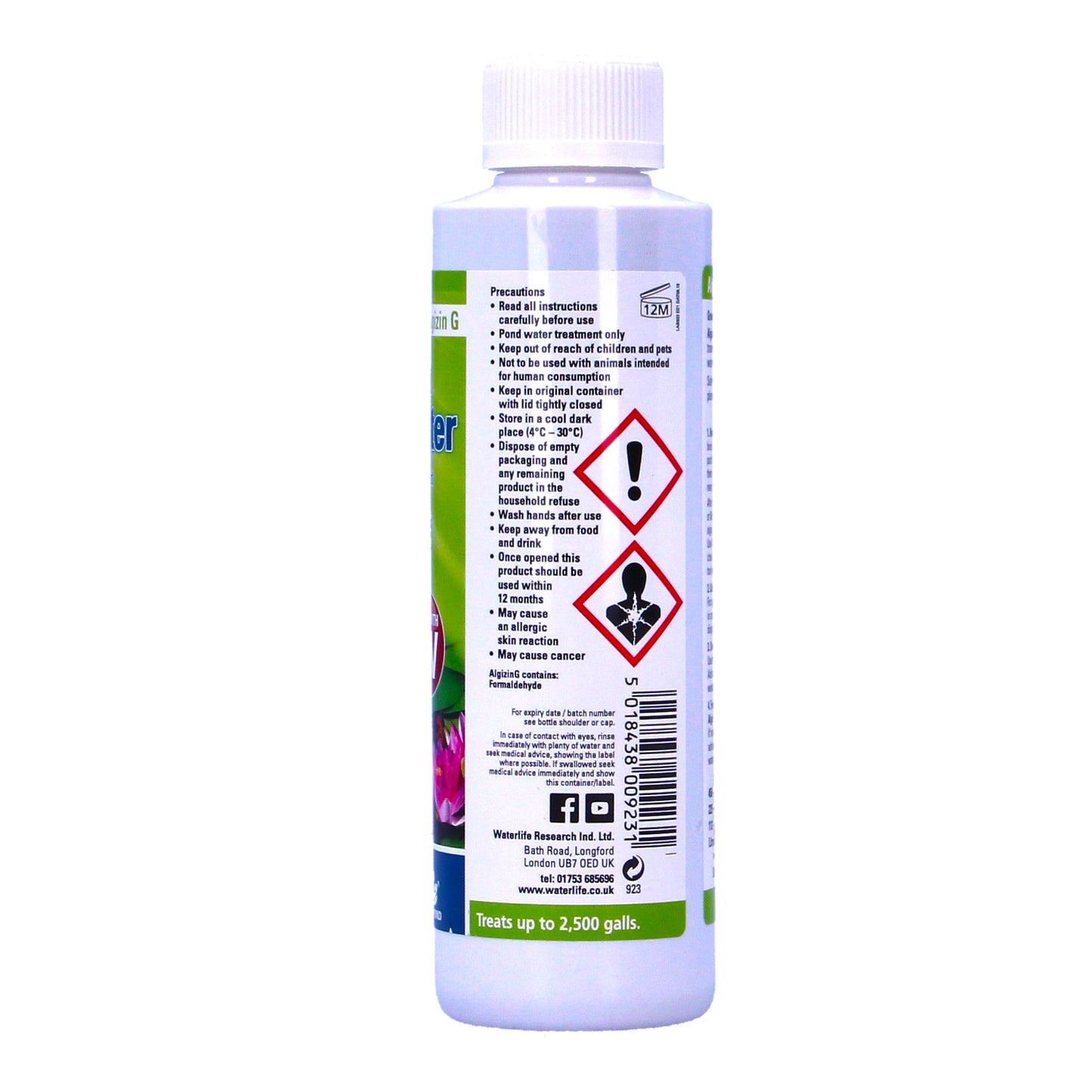 WaterLife Algizin G Pond Algae Green Cloudy Water Control 250ml