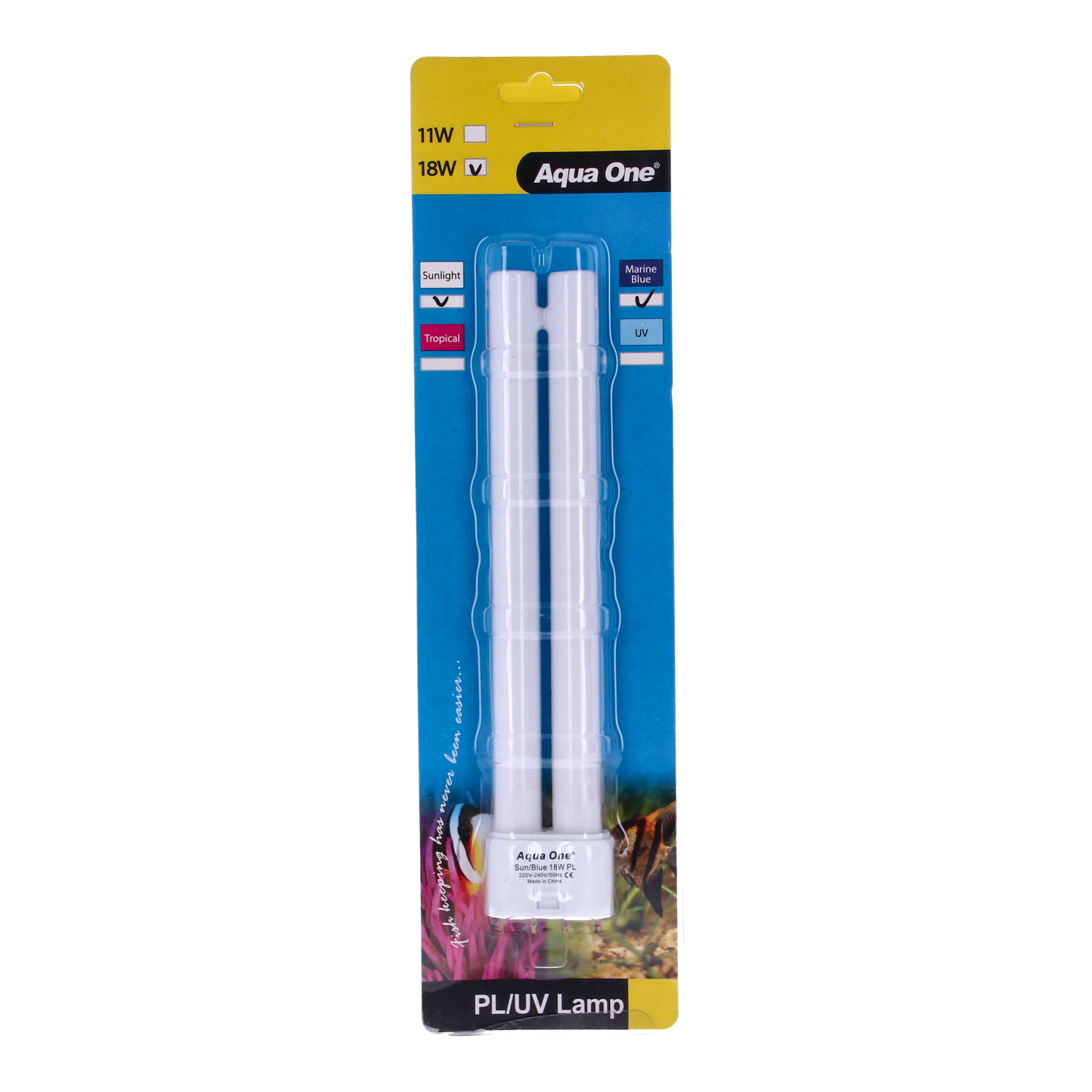 Aqua One Mix Sunlight & Marine Blue PL CFL Light Bulbs