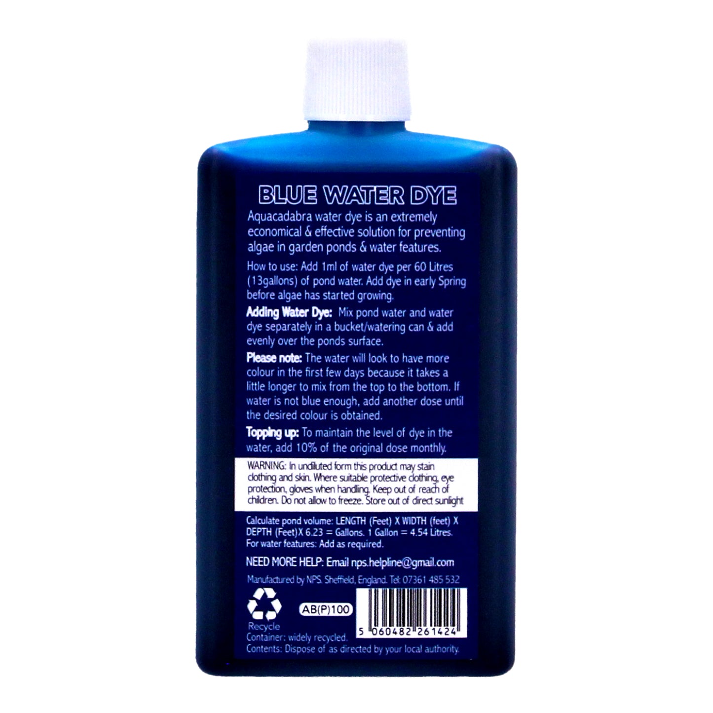 Aquacadabra Vanquish Pond Water Feature Dye Blue