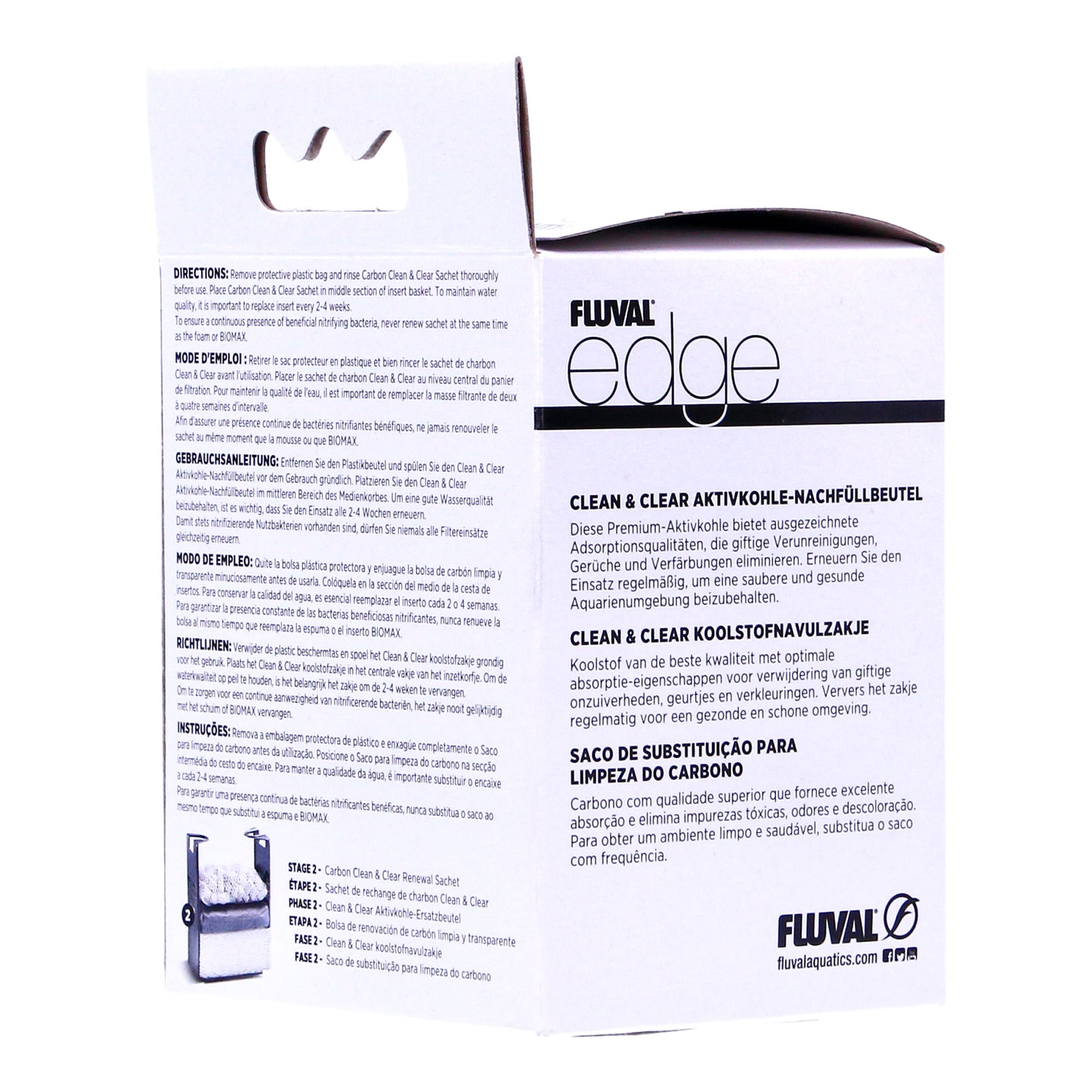 Fluval Edge Carbon Clean and Clear Sachets - A1379