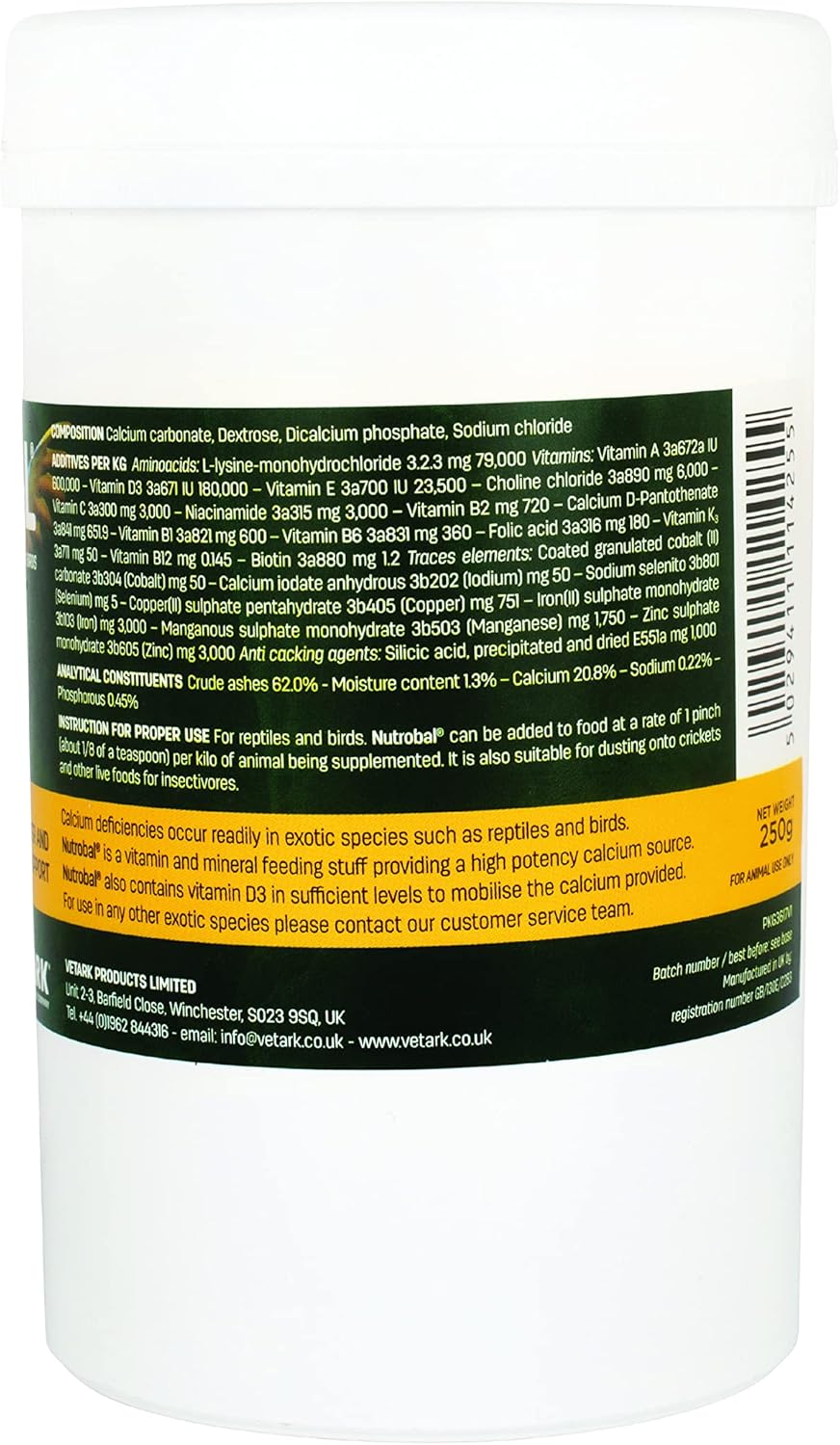 Vetark Reptile Bird Multivitamin Supplement