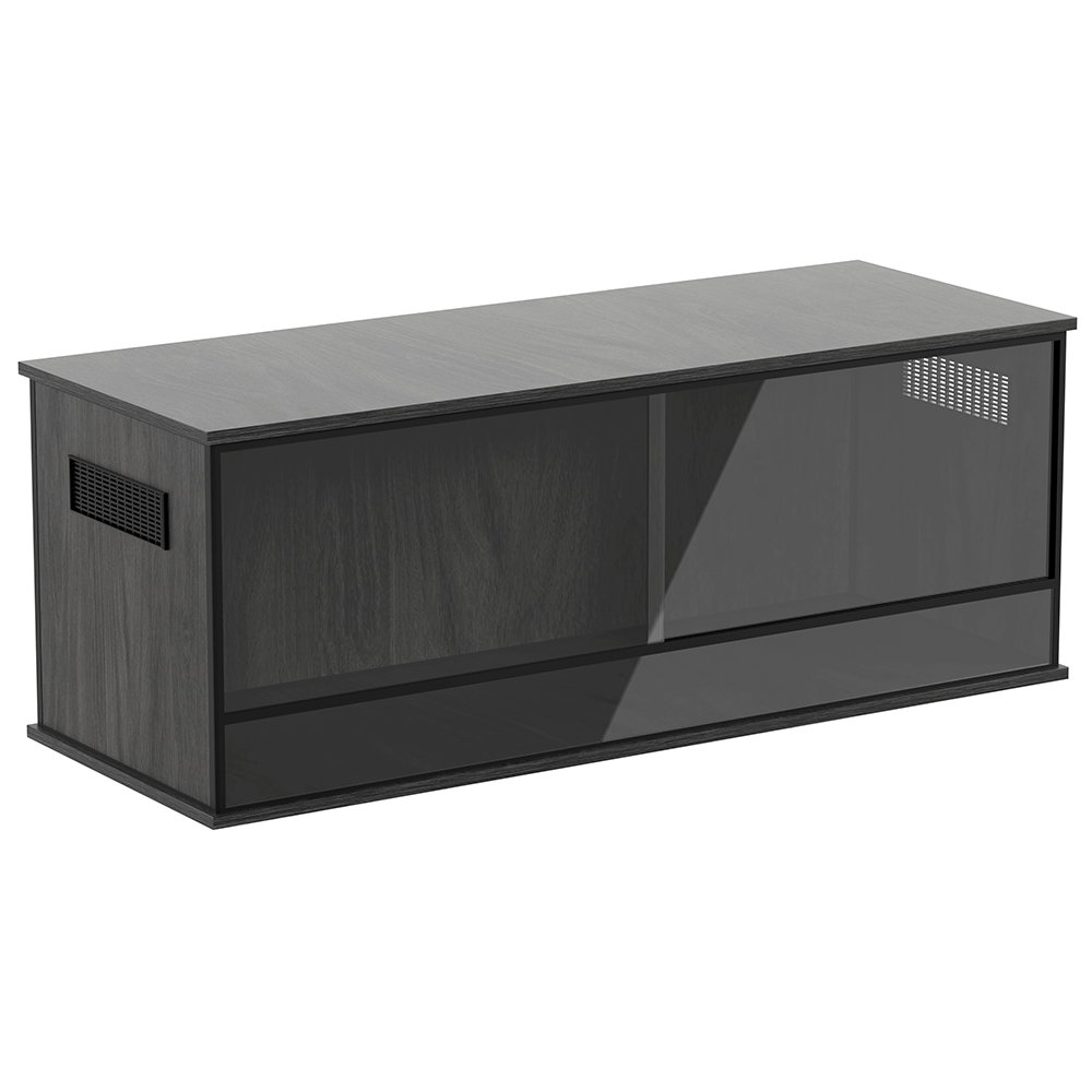 ProRep 4 x 1.5 x 1.5 ft Reptile Vivarium with Glass Doors & Vents – Oak, Grey or Black