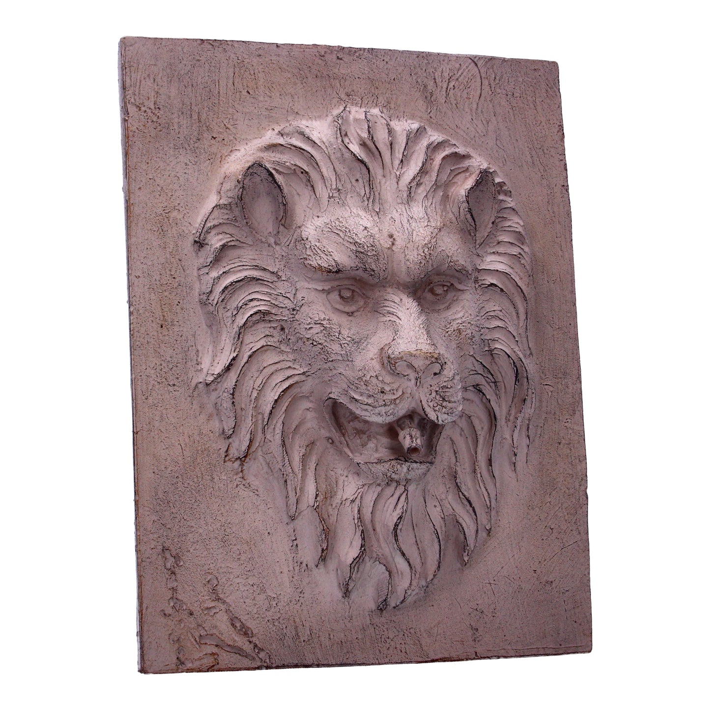 Bermuda Outdoor Garden Lion Mask Tile Ornament
