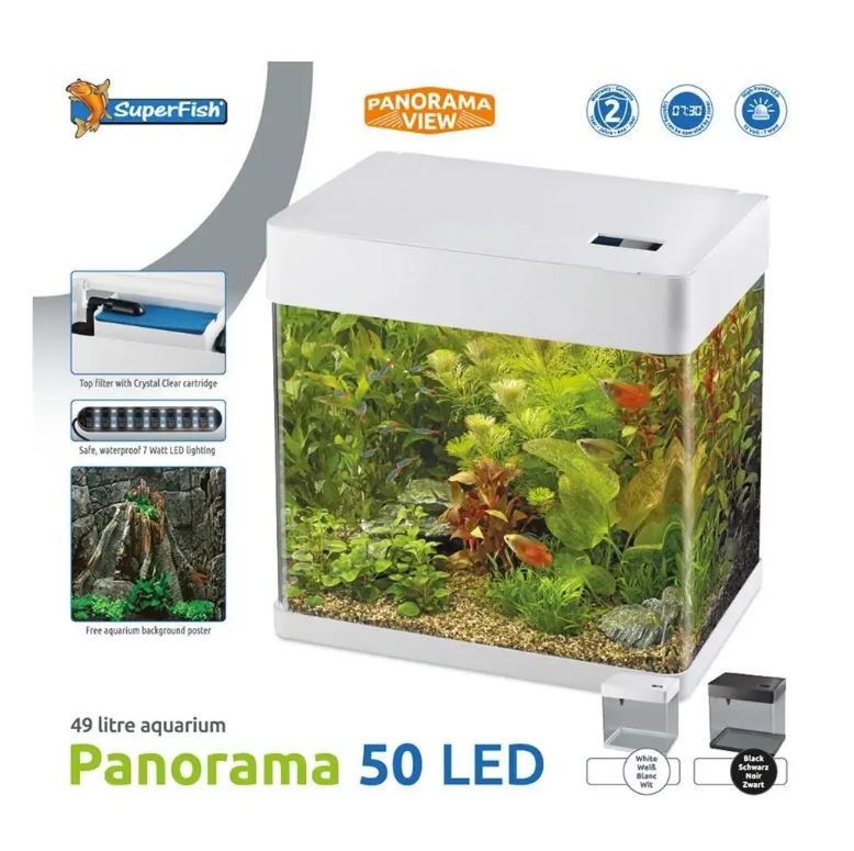 Superfish Panorama 50 White LED Aquarium