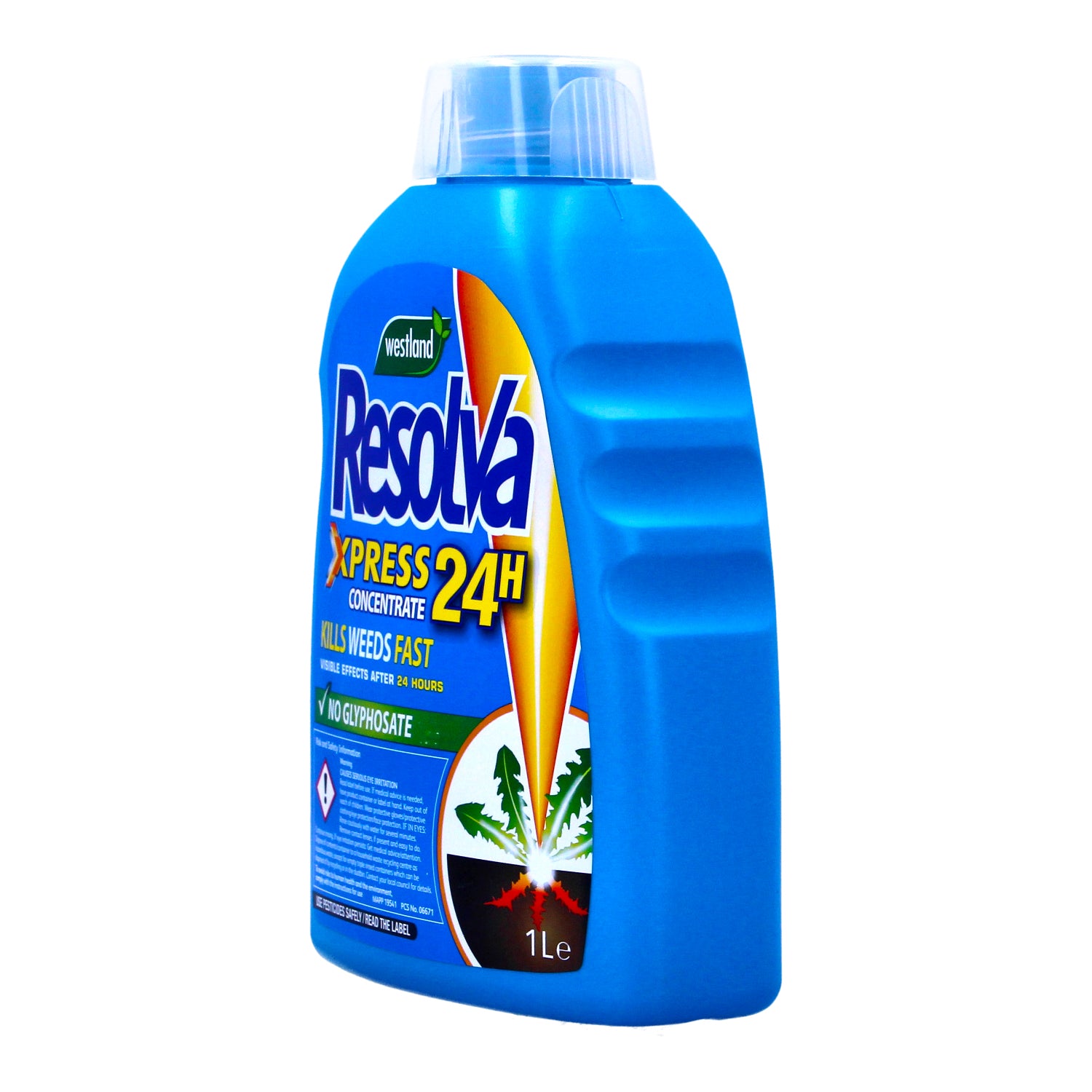 Resolva Xpress Weedkiller Fast-Acting Glyphosate Free Weed Control 1L