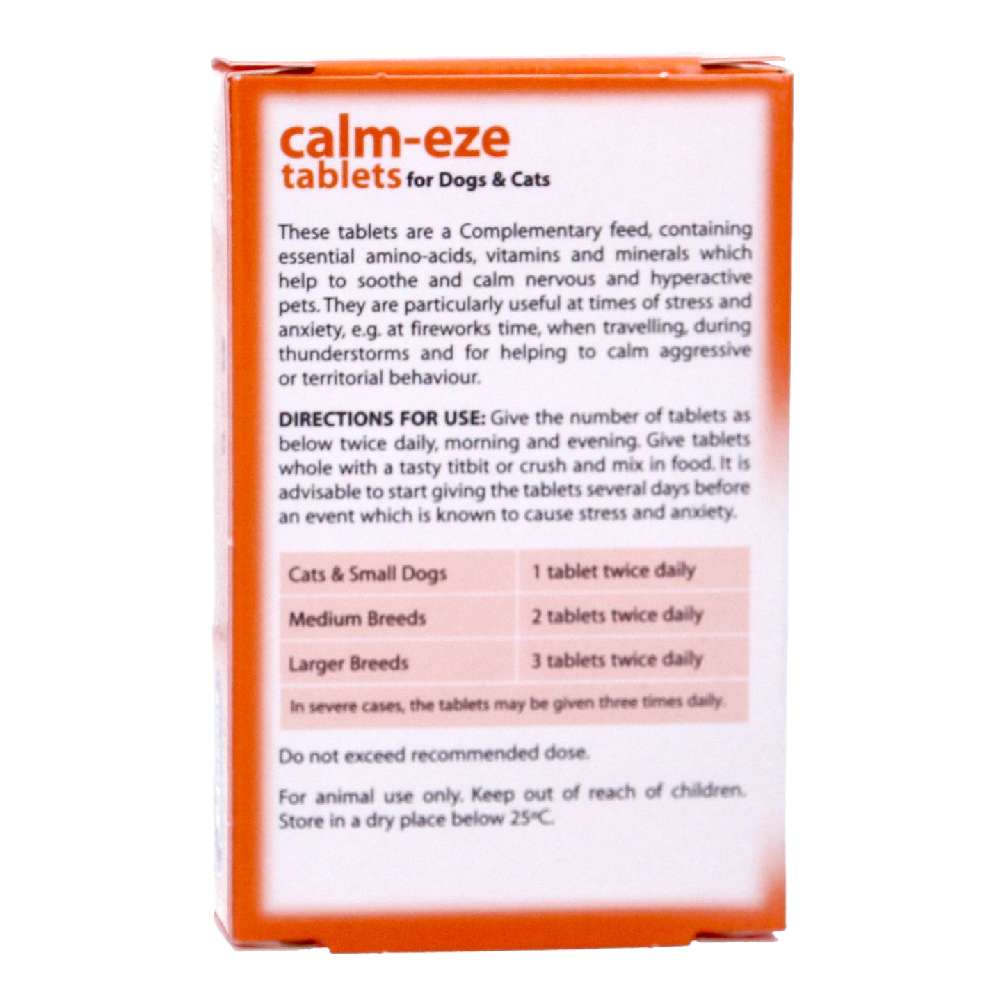 Johnson's Calm Eze Hyperactive Pets Tablets Suitable for Cats & Dogs, 36 Tablets