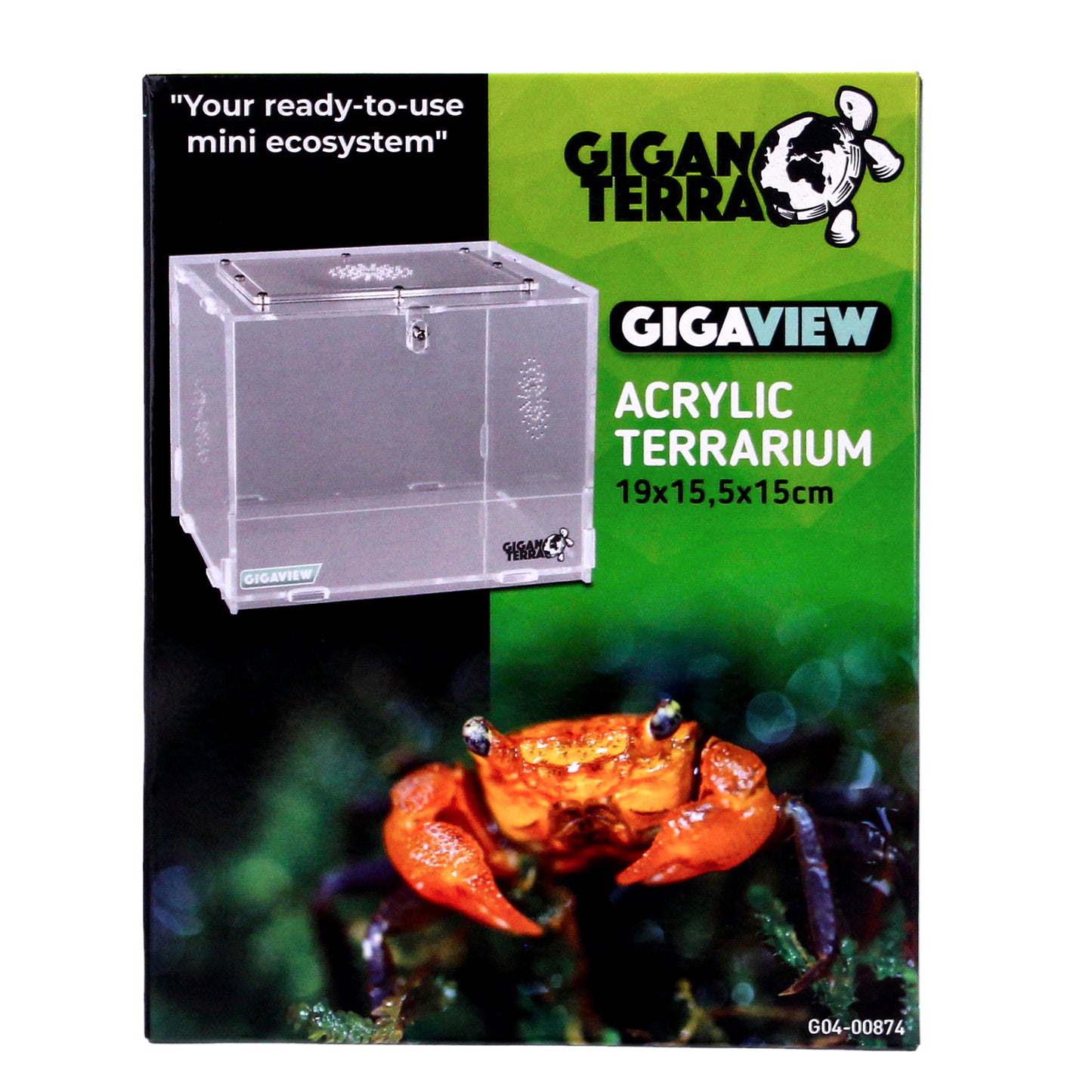 GIGANTERRA Easy Assemble Acrylic Clear Terrarium For Reptiles