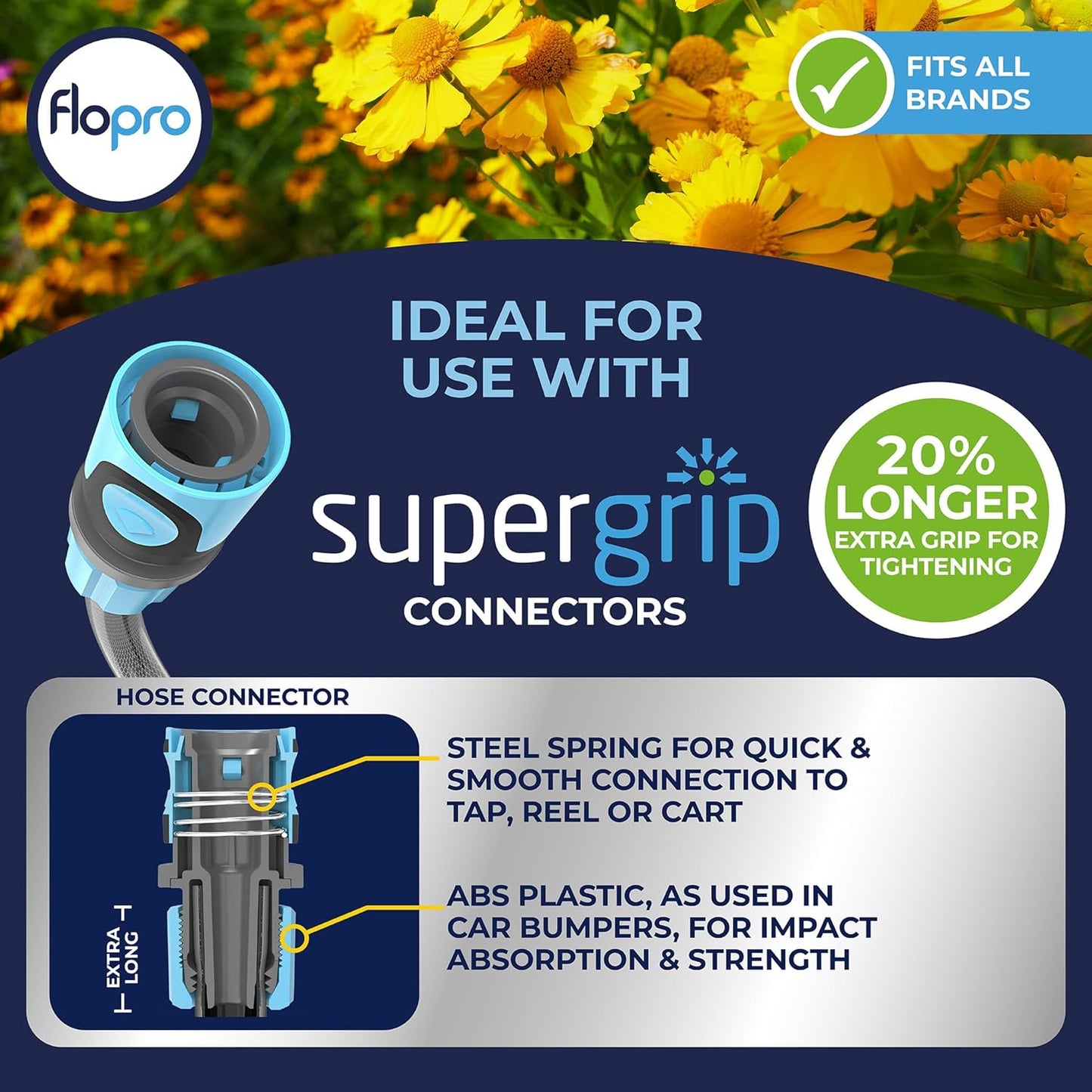 FloPro Garden Watering Multi Spray Gun Trigger 7 Patterns