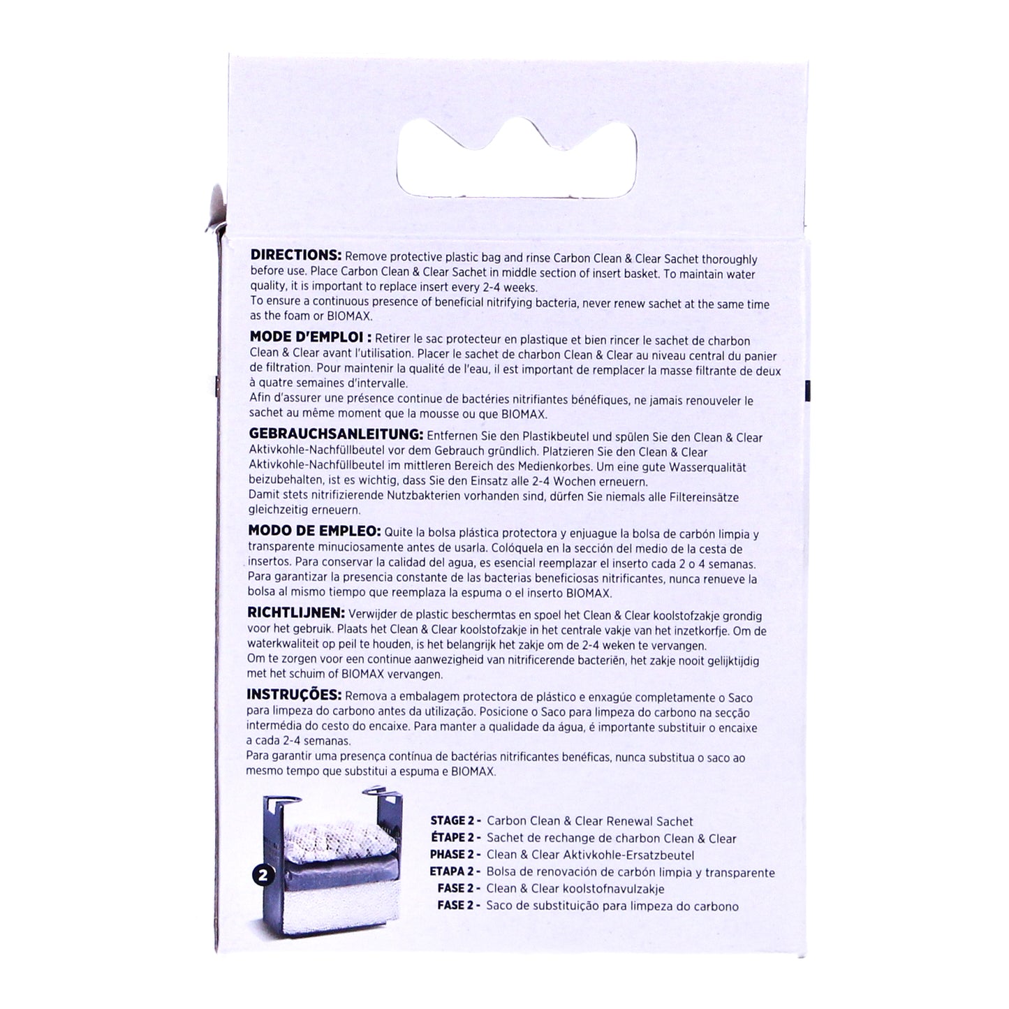 Fluval Edge Carbon Clean and Clear Sachets - A1379