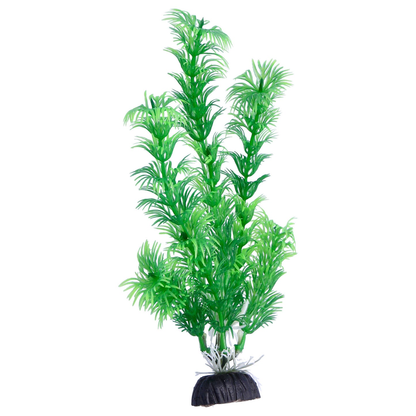 Green Plastic Aquarium Decoration Plants 20cm (Pack of 6)