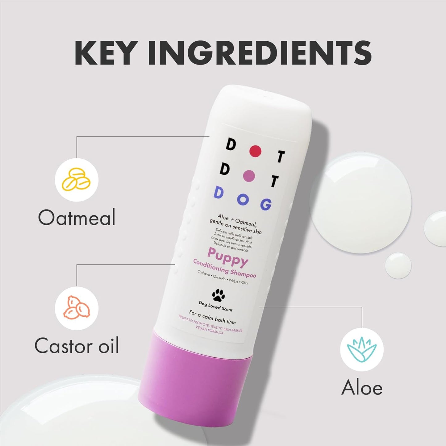 Dot Dot Pet Hypoallergenic Calming Sensitive Skin Safe Dog Shampoo
