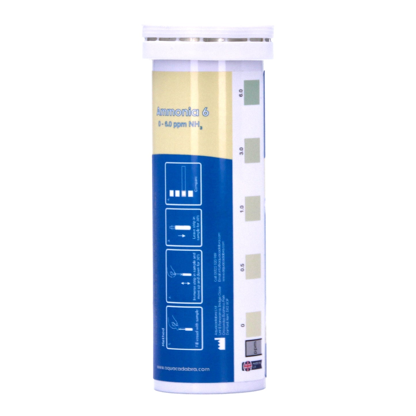 Aquacadabra Aquarium Ammonia 6, 25 Strips Water Test Kit