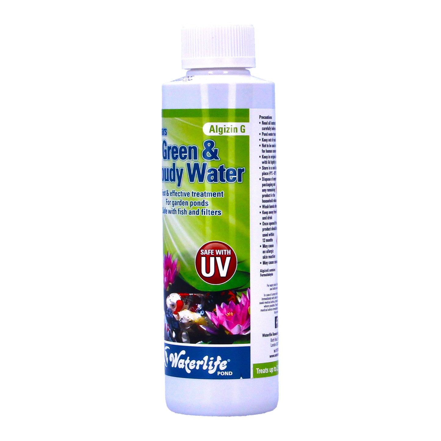 WaterLife Algizin G Pond Algae Green Cloudy Water Control 250ml
