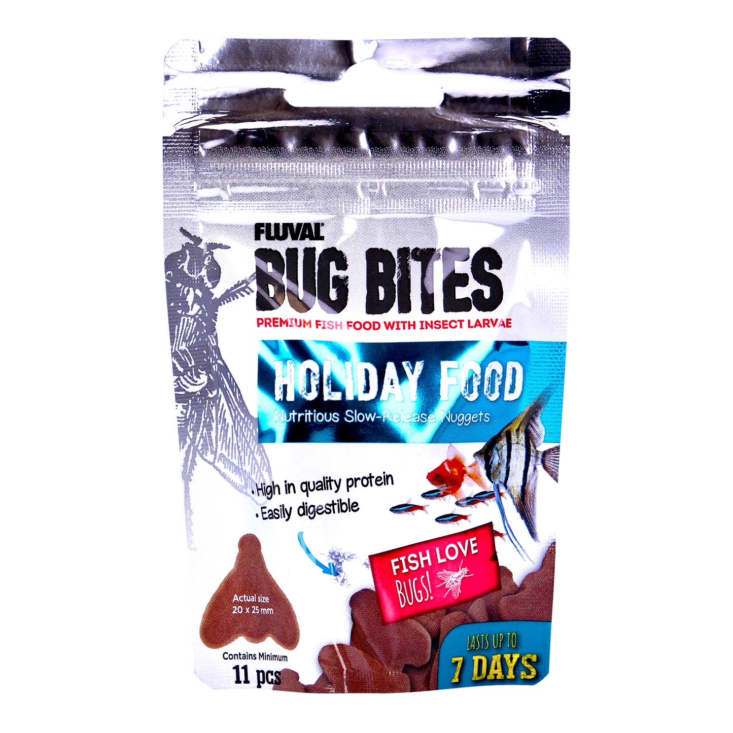 Fluval Bug Bites Holiday/Weekend Feeder 20g
