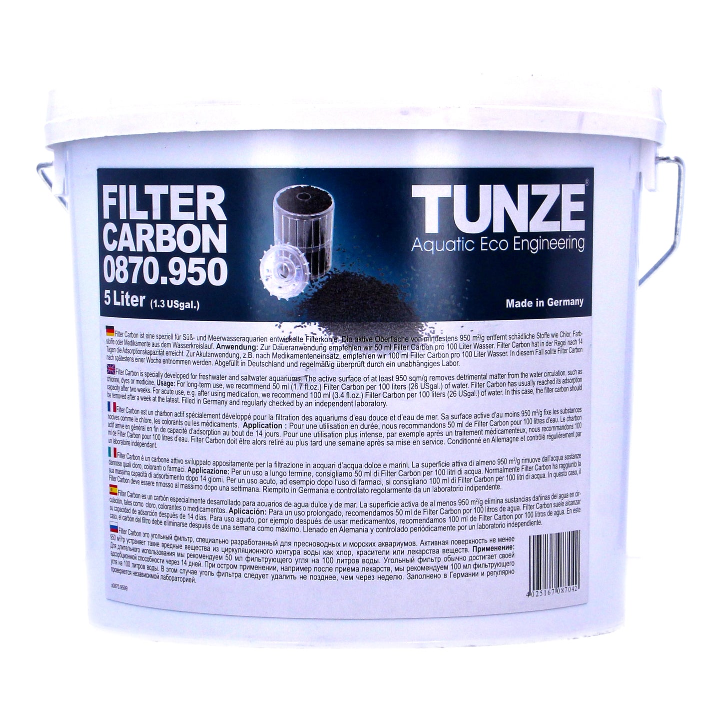 Tunze Filter Carbon 5lt Bucket - 0870.950