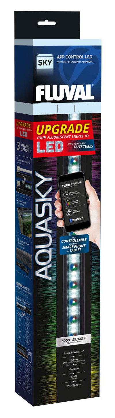 Fluval Aquasky LED 2.0 Aquarium Light Original Box New Transformer