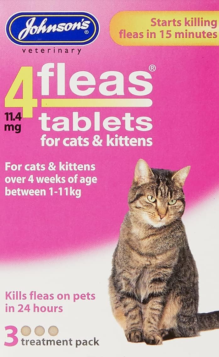 Johnsons Fast Actiong 4Fleas Tablets for Cats & Kittens