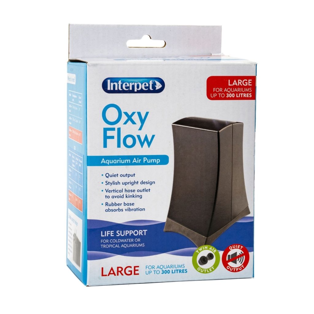 Oxy Flow Cold Water Tropical Aquarium Fish Tank Air Pump and Kits 38L/100L/300L