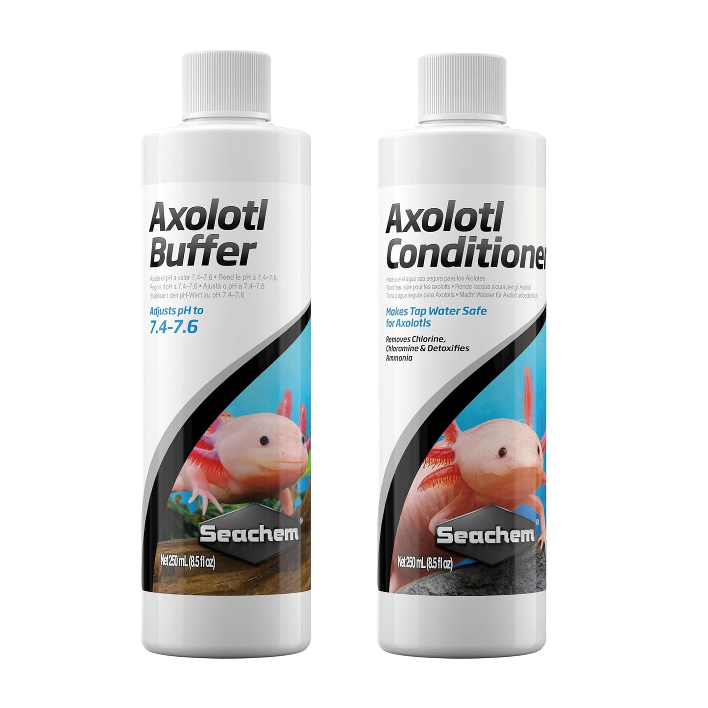 Seachem Axolotl Conditioner & Buffer Bundle