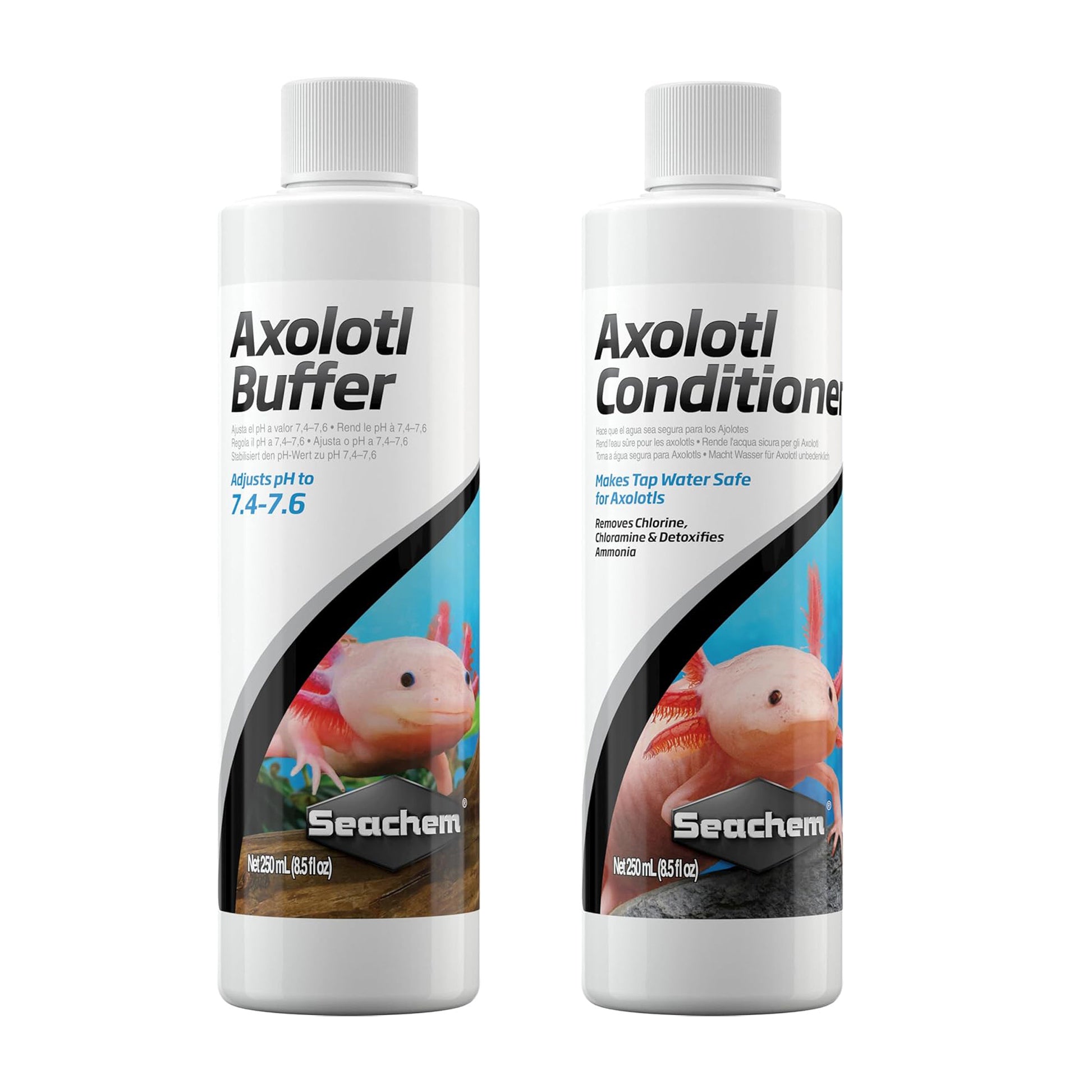 Seachem Axolotl Conditioner & Buffer Bundle