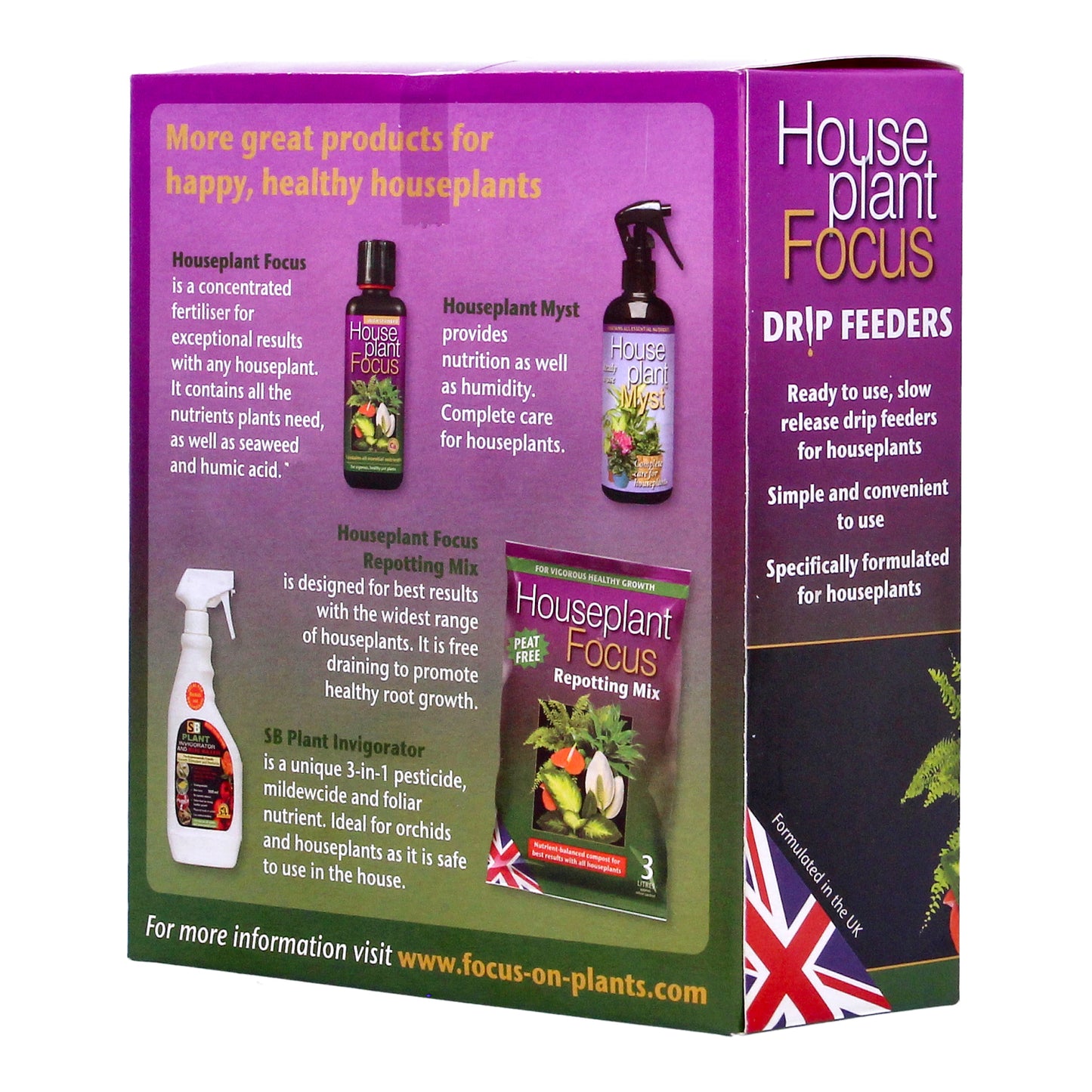 Plant Drip Feeders Houseplant 10 Pack Food Fertiliser Indoor Nutrients 38ml