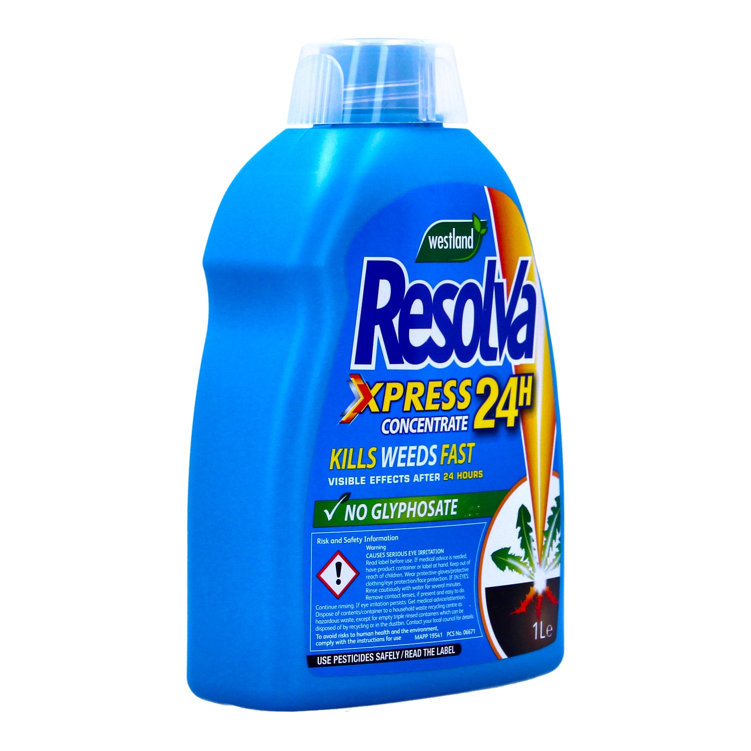 Resolva Xpress Weedkiller Fast-Acting Glyphosate Free Weed Control 1L
