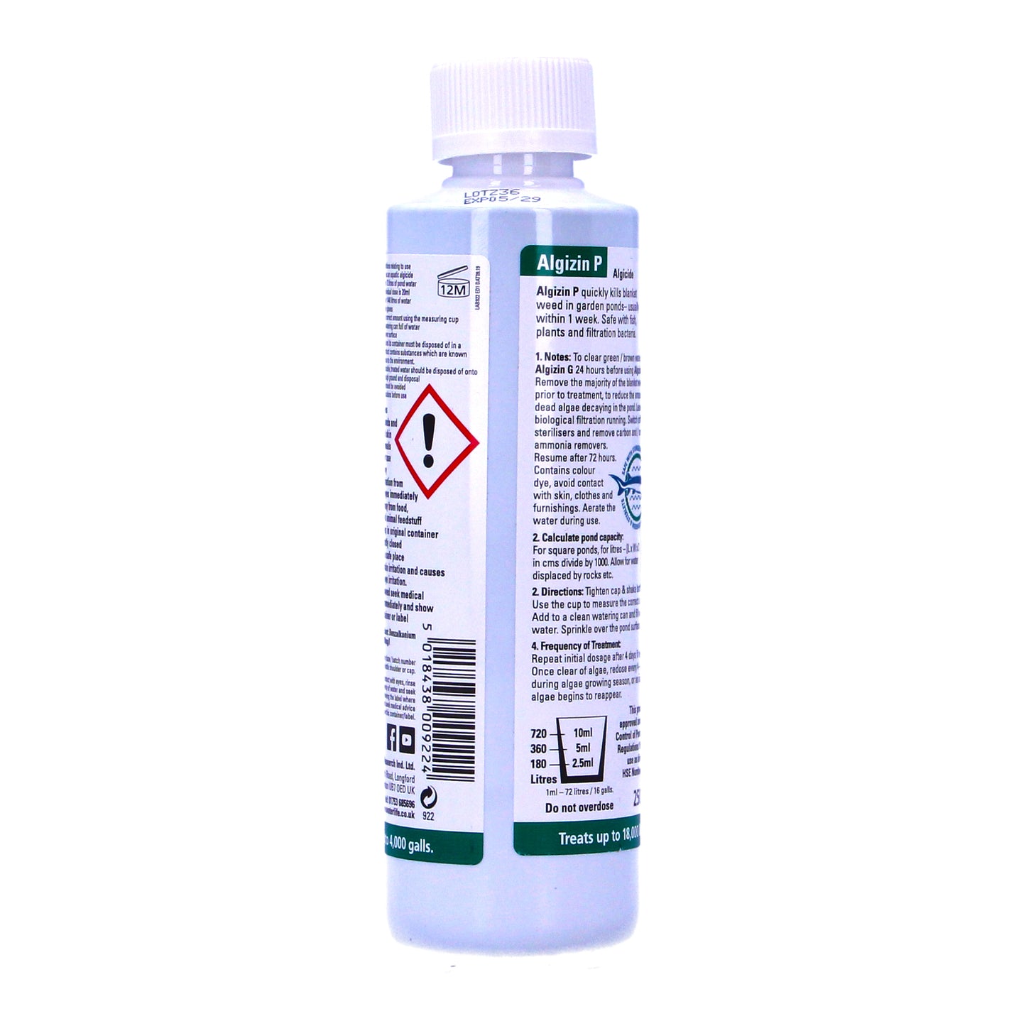 Waterlife Algizin P Pond Blanketweed Control Treatment Green String Thread Algae