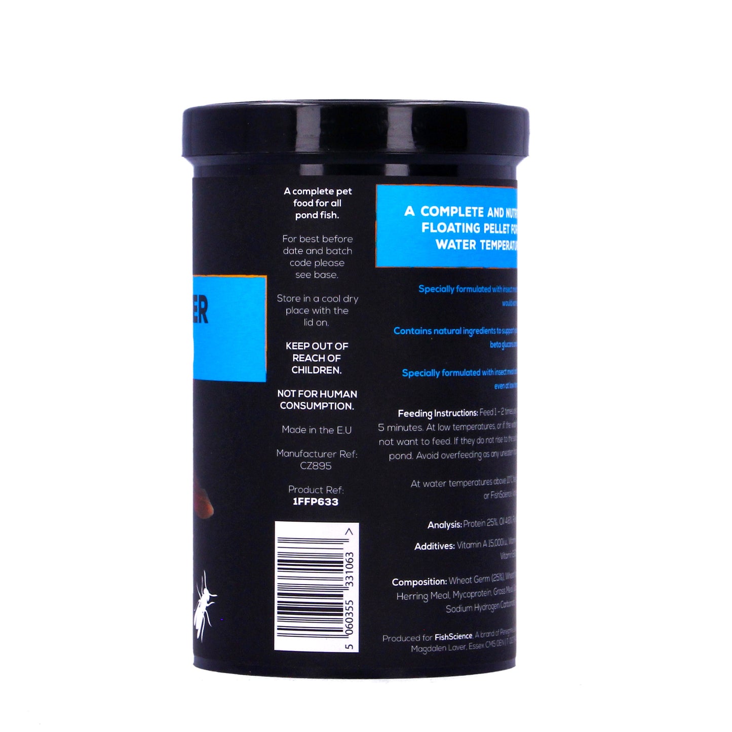 Fish Science Cold weather Pond Food Natural Formula Wheatgerm Insect 290g 1050g