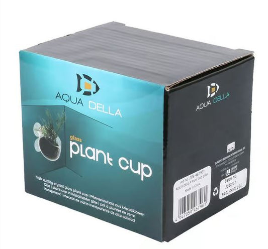 Aqua Della Aquarium Fisht Tank Decoration Plant Cup Glass Clear
