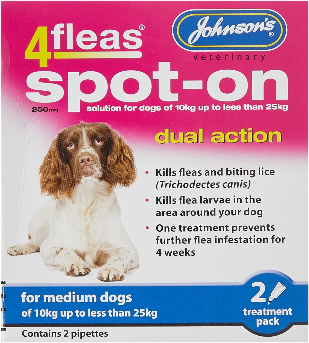 4fleas Spot-On Dual Action Flea Treatment for Dogs