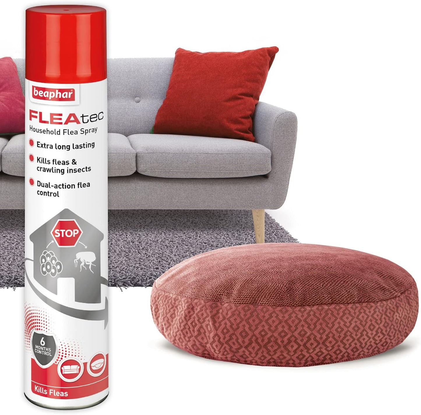 Beaphar FLEAtec Household Fast Acting Flea Treatment Insect Control Spray 600ml