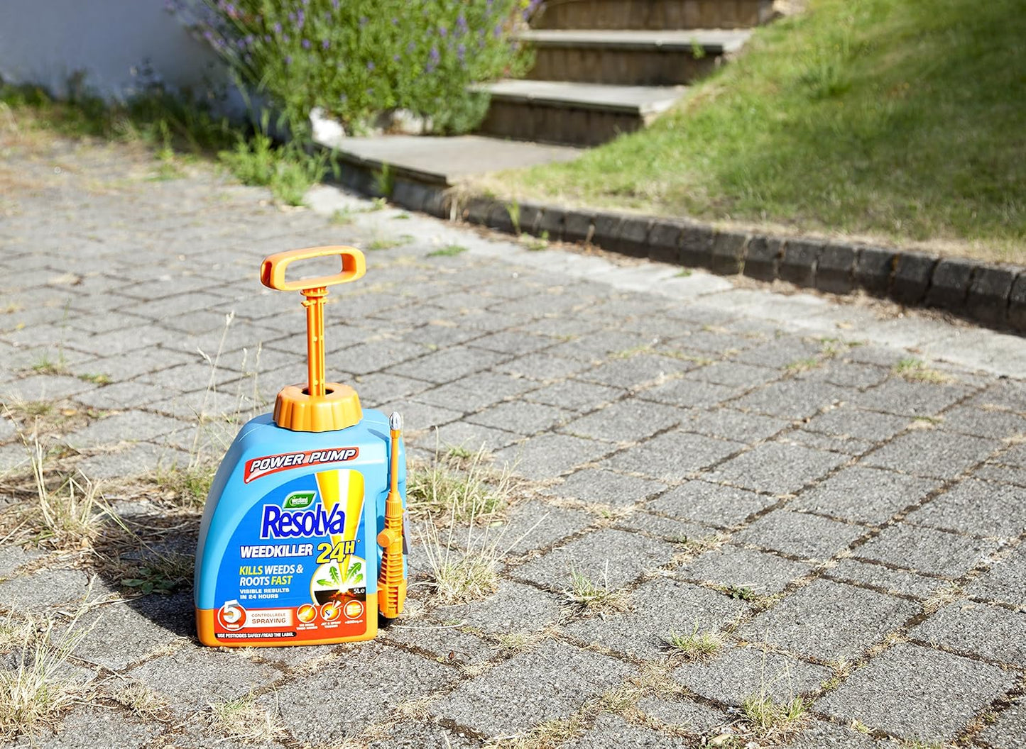 Resolva 24H Ready Use Weedkiller 5L Pump Kill Weeds Roots Borders Gravel Beds