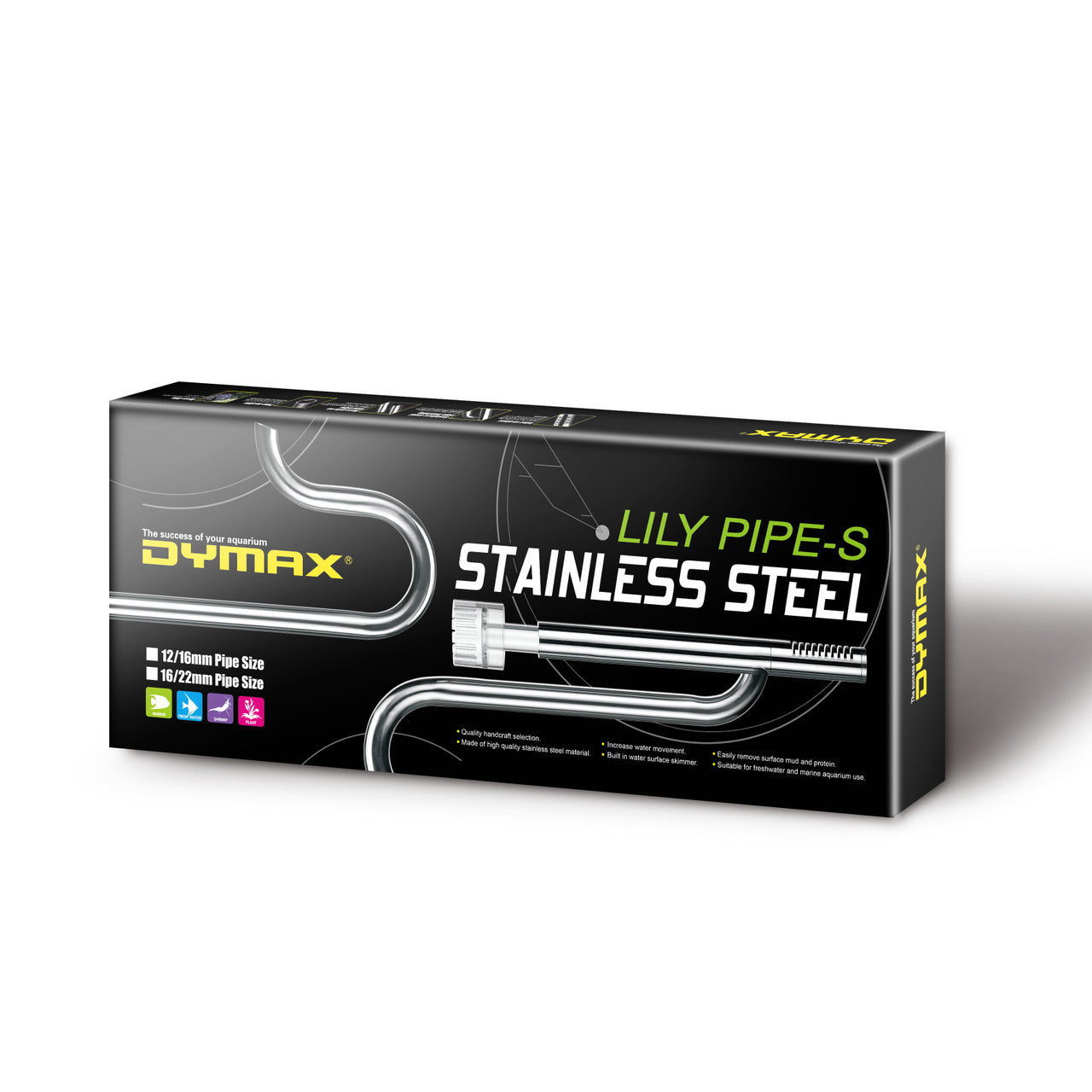 Dymax Stainless Steel Lily Pipe W/Surface Skimmer Sets