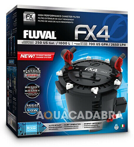 Fluval FX4 External Aquarium Canister Filter 2650L/H Fish Tank 1000L