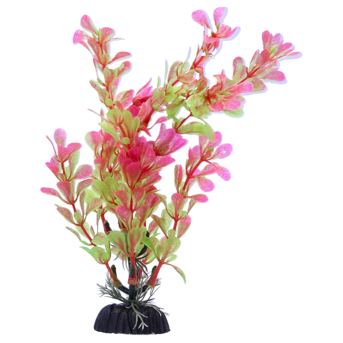 Multicoloured Plastic Aquarium Decoration Plants 10cm (Pack of 6)
