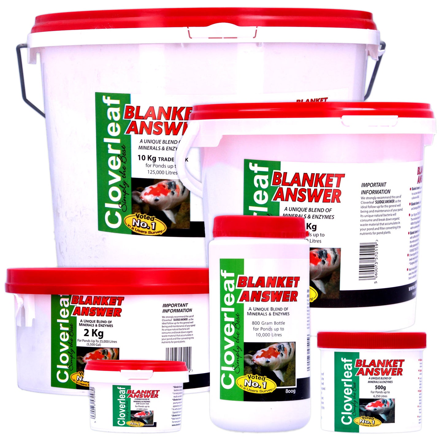 Cloverleaf Blanket & Sludge Answer Blanketweed Pond Weed Water Treatment Bundle