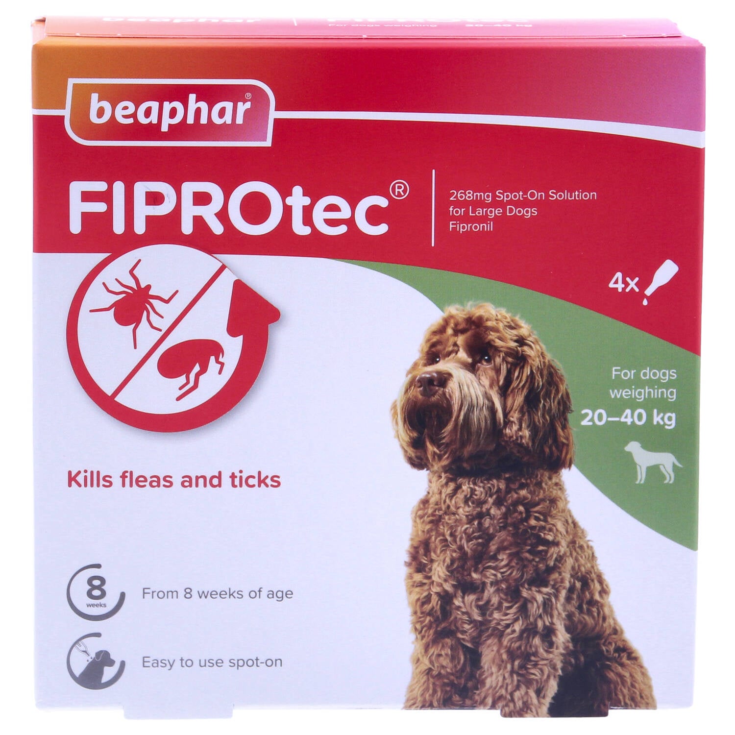 Large dog hot sale flea treatment