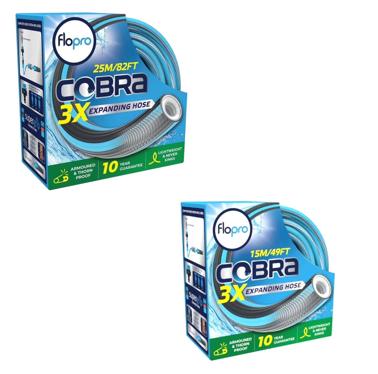 FloPro Cobra Expanding Hose Sets 15m and 25m