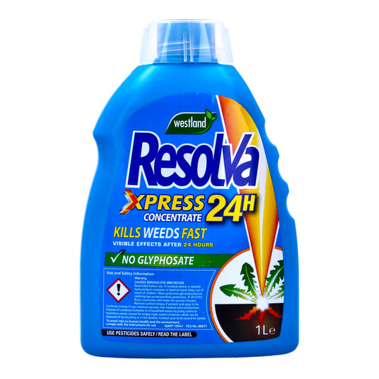 Resolva Xpress Weedkiller Fast-Acting Glyphosate Free Weed Control 1L