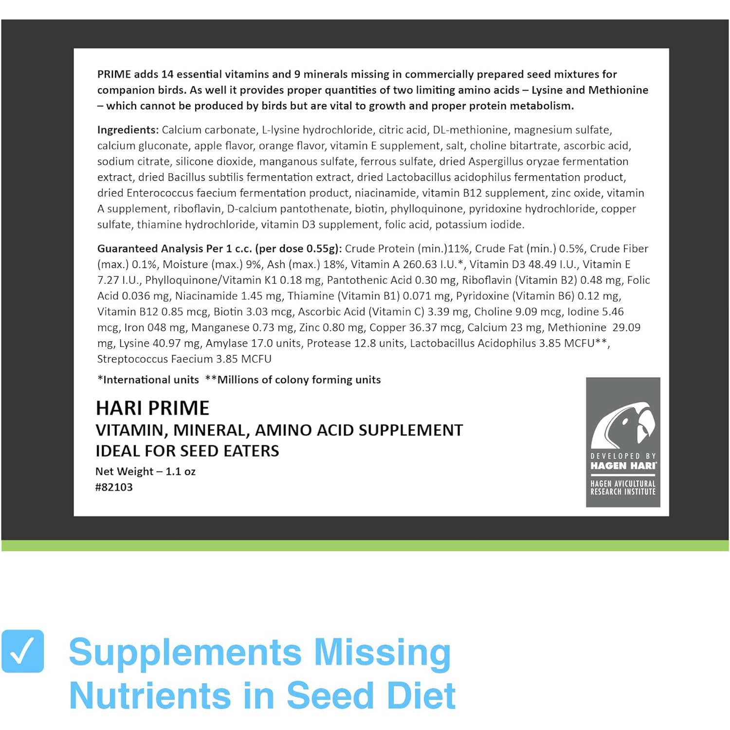 Hari Prime Vitamin Supplement 30g