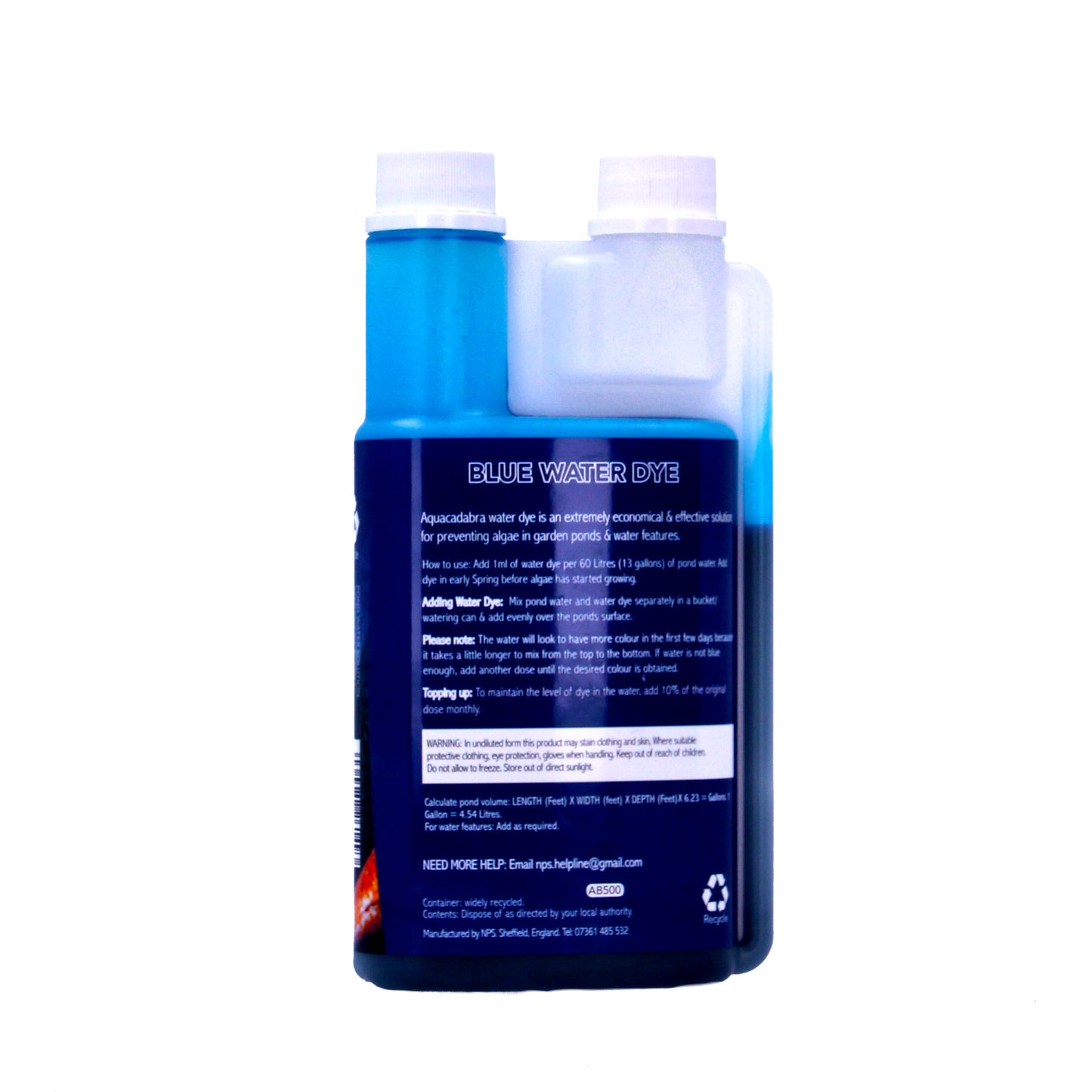 Aquacadabra Vanquish Pond Water Feature Dye Blue
