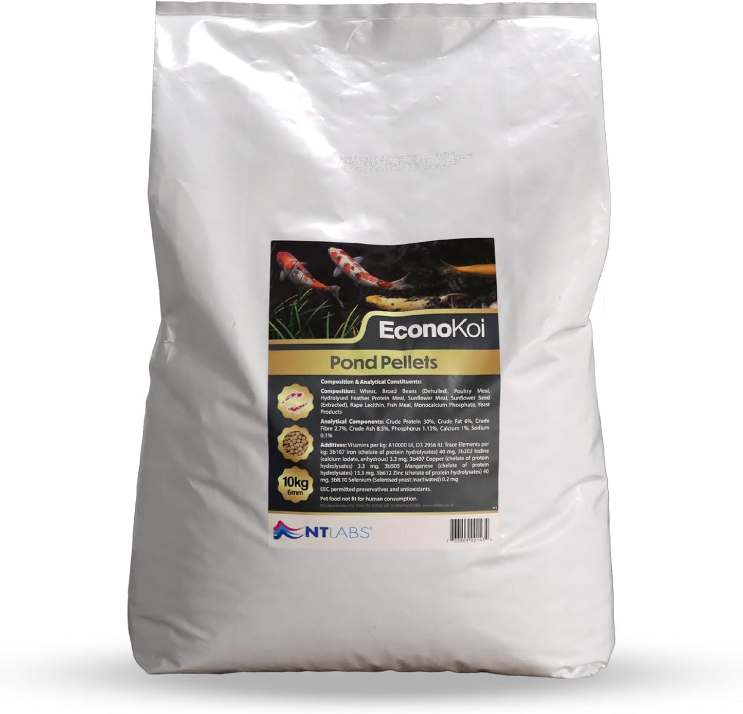 NT Labs EconoKoi Pond 10kg 6mm Pellets