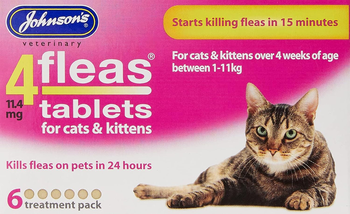 Johnsons Fast Actiong 4Fleas Tablets for Cats & Kittens