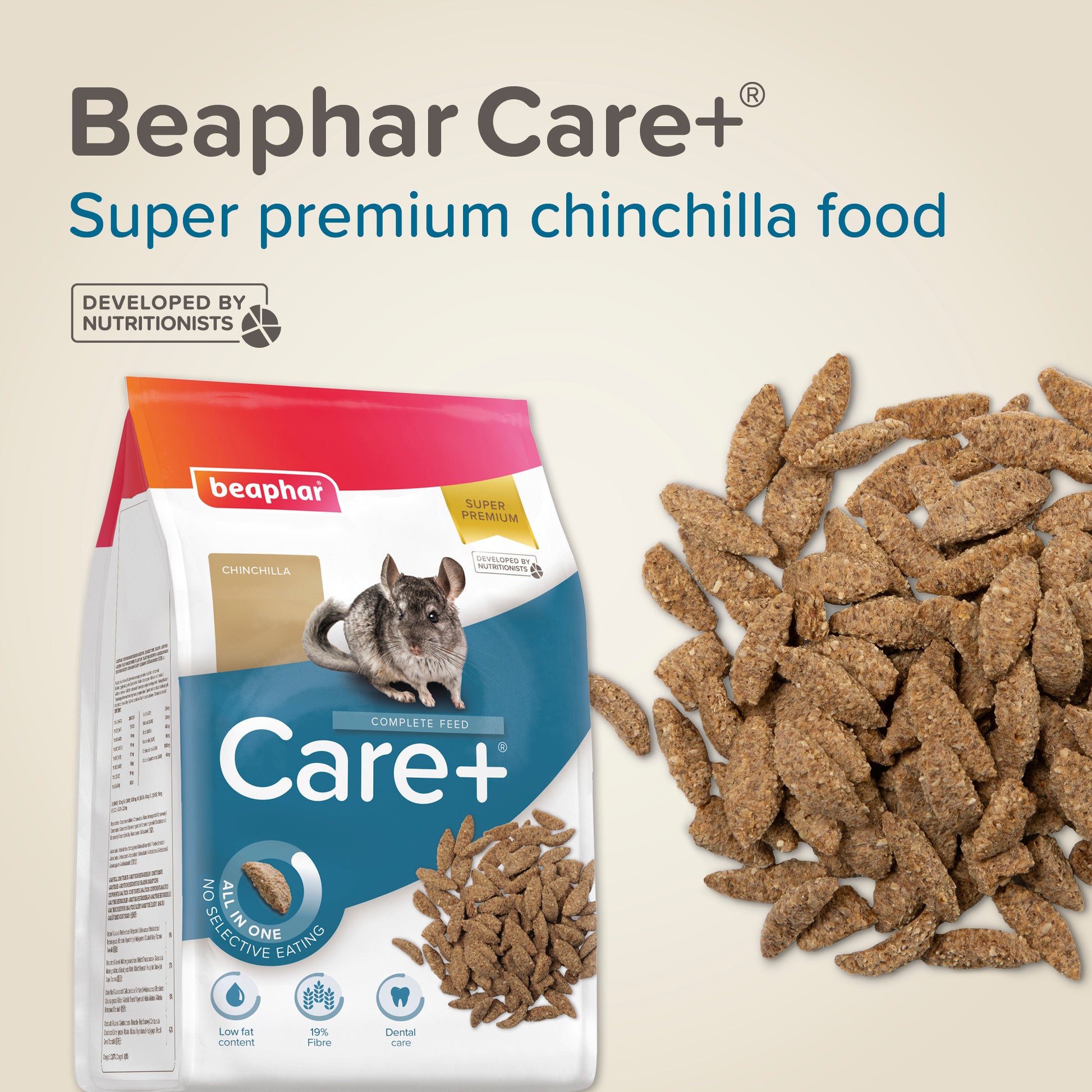 Beaphar Care+ Chinchilla Food 1.5kg