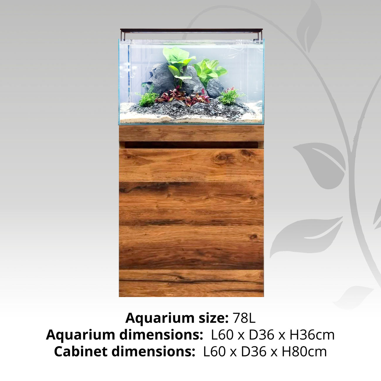 Fluval Visi 60: 78L Aquarium & Cabinet Kits