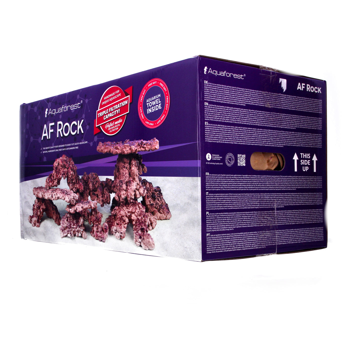 Aquaforest Aquarium Rock Natural Stones Decoration Red 18kg