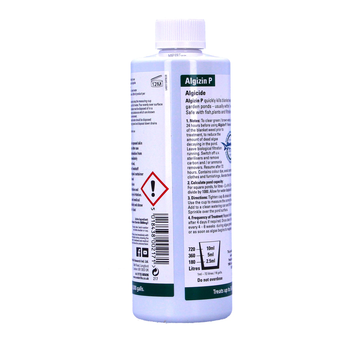 Waterlife Algizin P Pond Blanketweed Control Treatment Green String Thread Algae