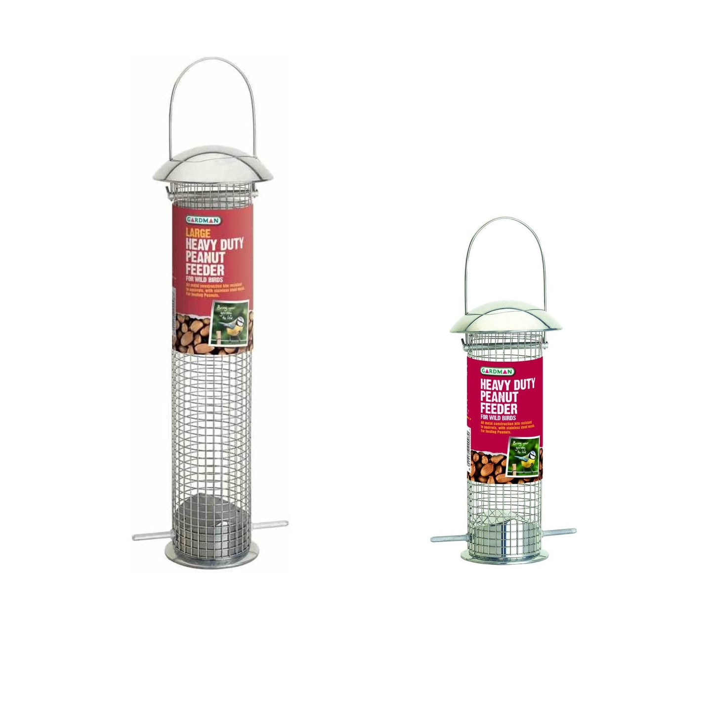 Gardman Garden Heavy Duty Aluminium Wild Bird Peanut Feeder